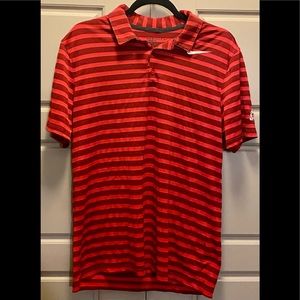 Red Nike Golf Dri-Fit Mickey Mouse